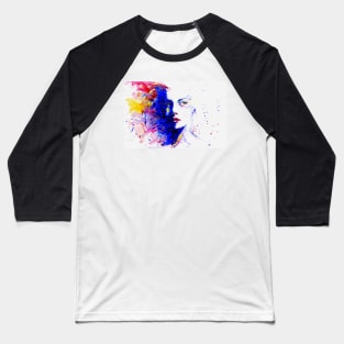 Young woman abstract painting Baseball T-Shirt